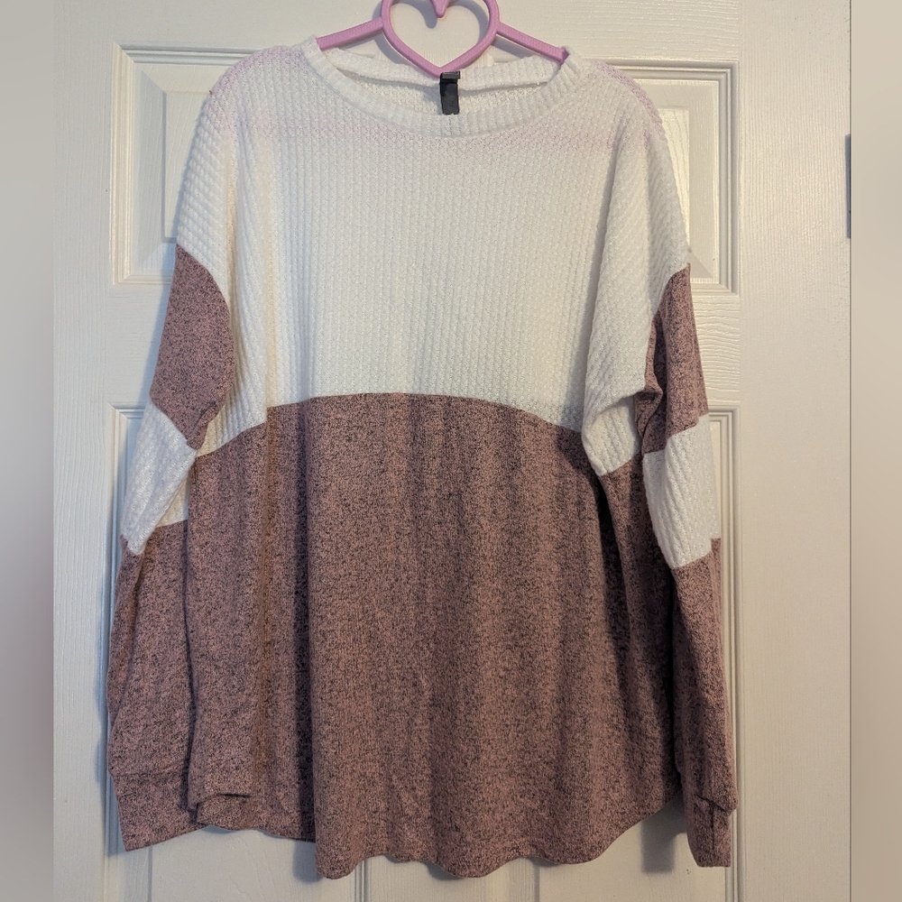 ALYA Francesca's Color Block Knit Top NWOT